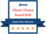 Avvo Clients' Choice Award 2018, Casey Rian Steven